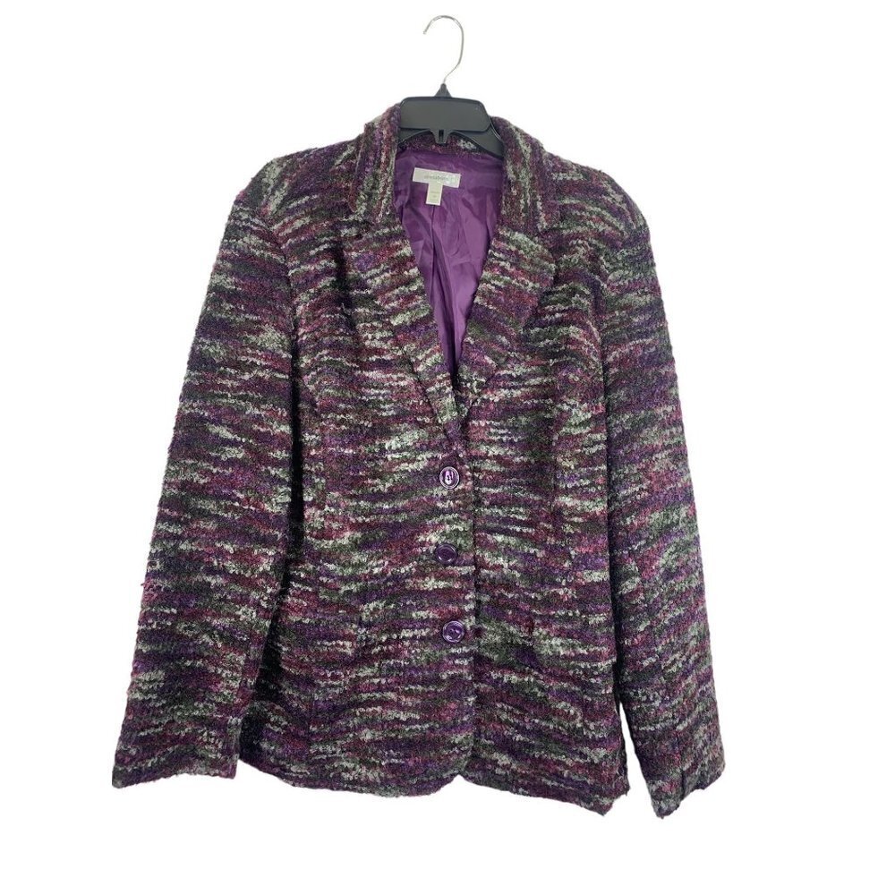 Dressbarn Women’s Blasting Berry Blazer - Picture 1 of 6
